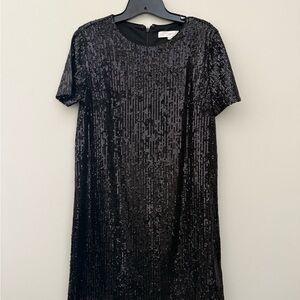 Black Loft Sequin Dress